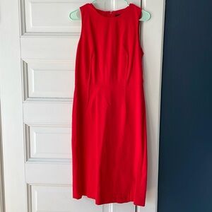 J Crew Red Sleeveless Dress - 10 tall